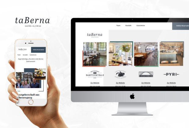 taBerna Restaurant Websites Relaunch