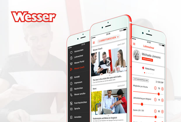 Wesser App für Mitarbeiter