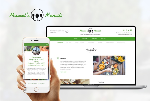 Restaurantwebseite Marcel’s Marcili