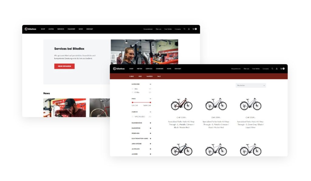 BikeBox ERP Webshop