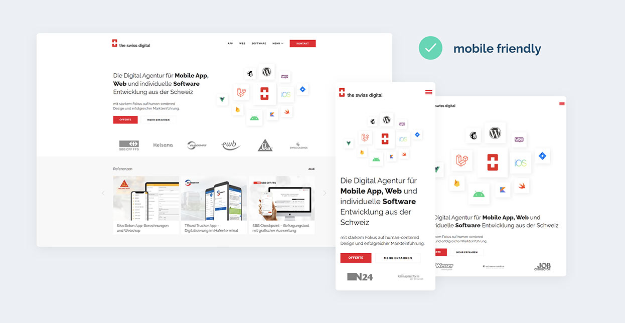 Mobile-friendly Webauftritte