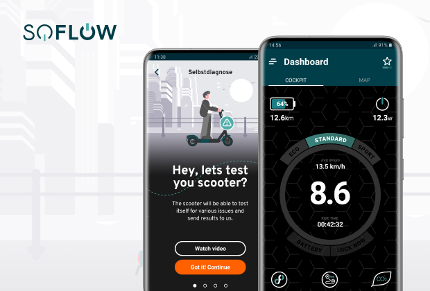 Digitaler Vorsprung mit der SoFlow eScooter App