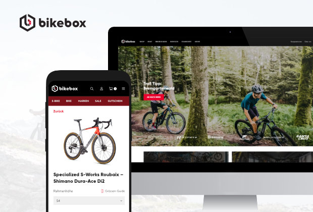Neuentwicklung BikeBox E-Commerce Online-Auftritt