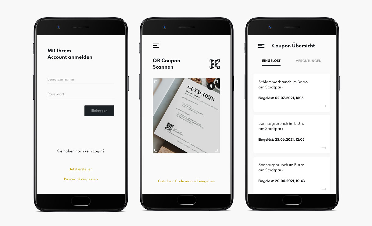 Gutscheinsystem Mobile App