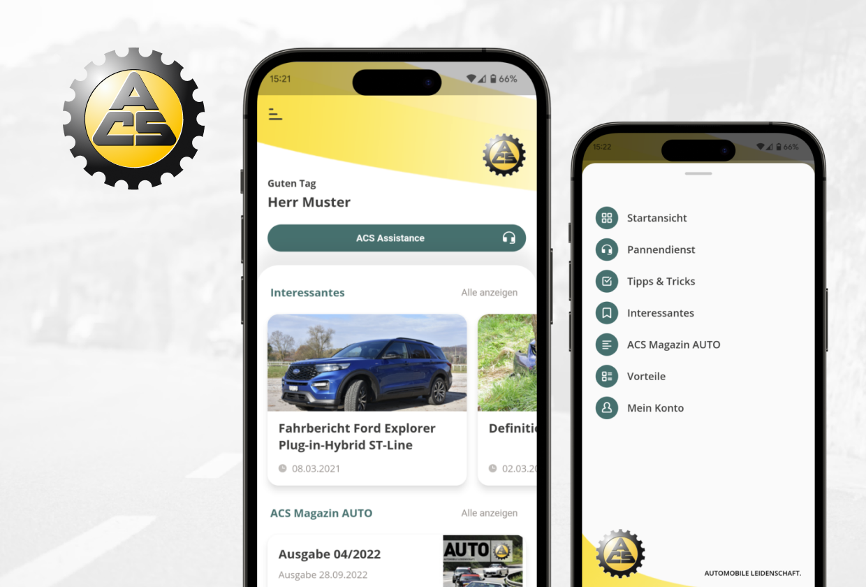 Mit der neuen ACS-App sicher unterwegs